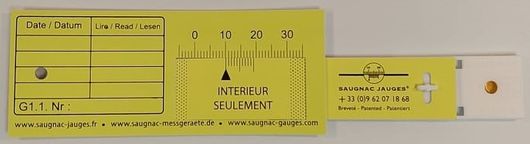 Saugnac Jauges G1+ - Achat Fissuromètres Saugnac Jauges