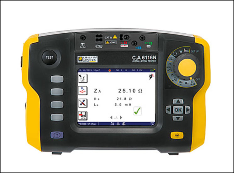 Contrôleur d´installations multifonction, NFC15-100, FDC16-600, écran N&B, batterie NiMh - Testoon Deals - PRODUIT DE DÉMO RECONDITIONNÉ